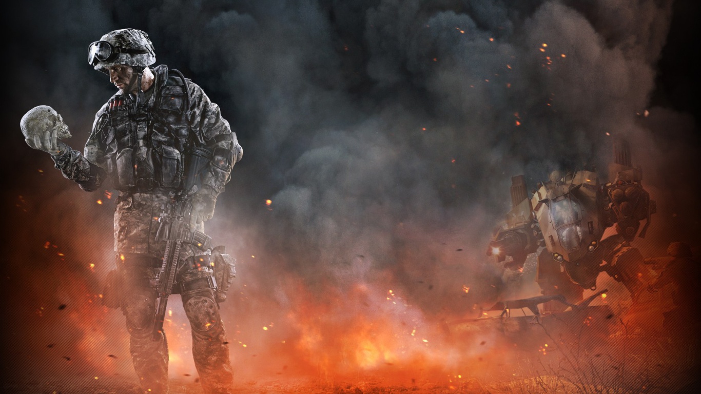 Sfondi Warface Soldier 1366x768