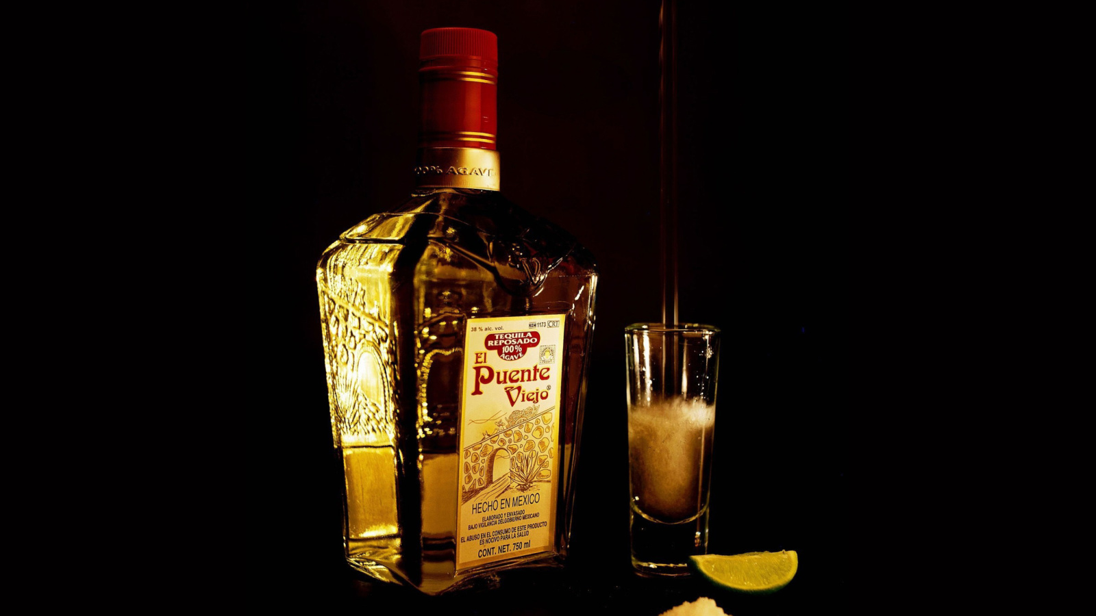 Das El puente Viejo Tequila with Salt Wallpaper 1600x900