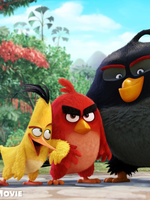Sfondi Angry Birds the Movie 2015 Movie by Rovio 480x640
