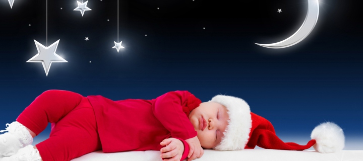 Santa Baby wallpaper 720x320
