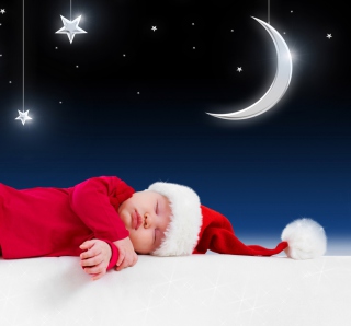 Kostenloses Santa Baby Wallpaper für iPad