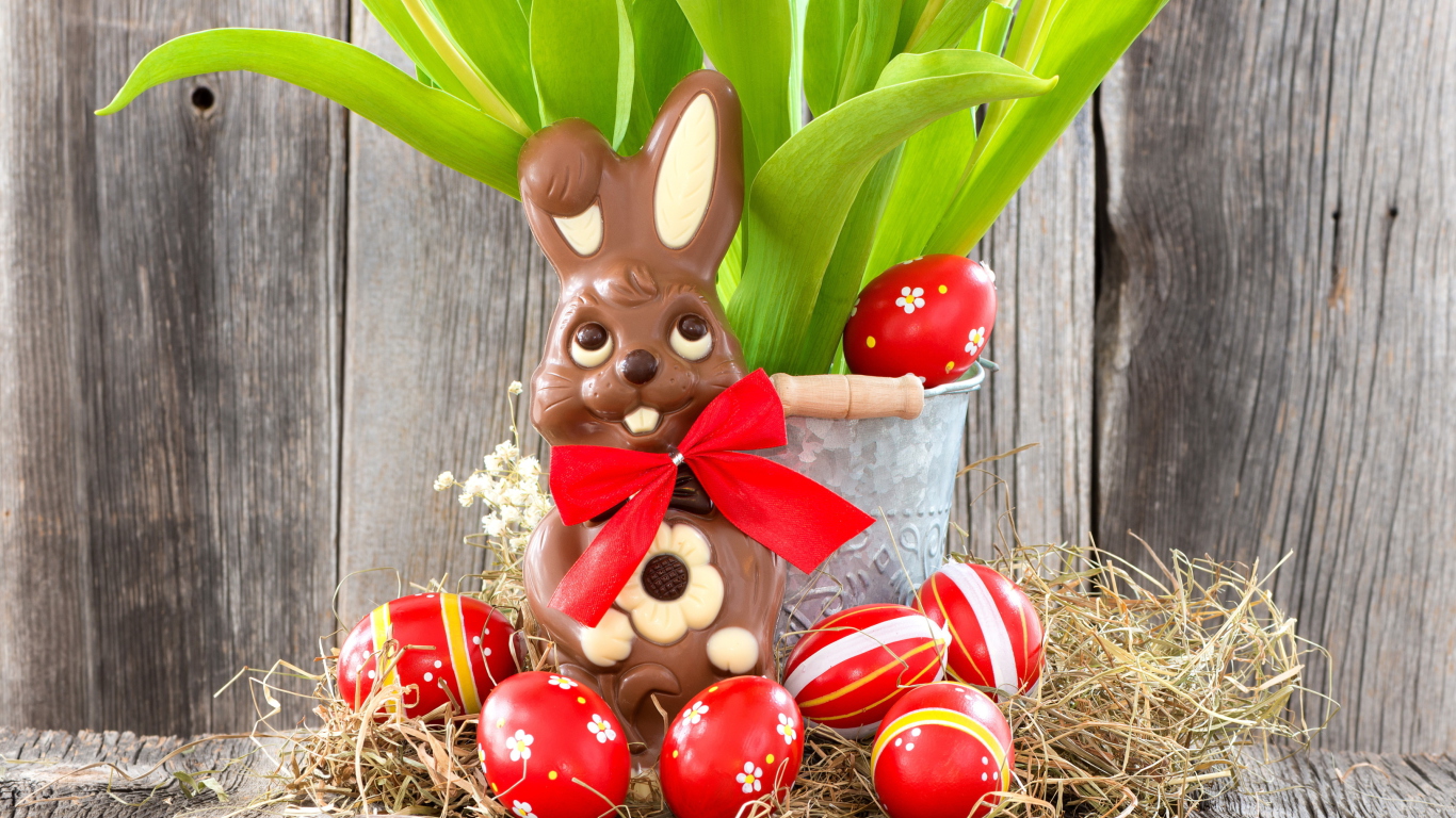 Chocolate Easter Bunny screenshot #1 1366x768