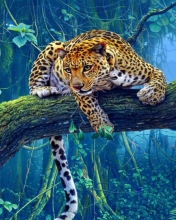 Jungle Tiger Painting screenshot #1 176x220