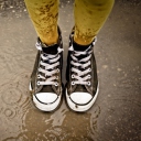 Sneakers And Rain wallpaper 128x128