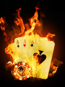 Fire Cards In Casino wallpaper 132x176