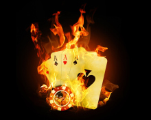 Fire Cards In Casino wallpaper 220x176