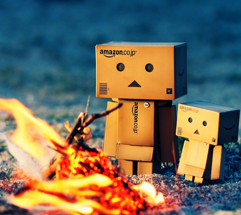 Fondo de pantalla Danbo Warming Fire 960x854