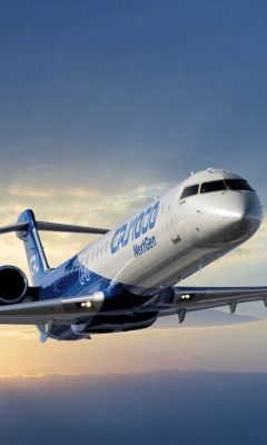 Fondo de pantalla Bombardier Crj 1000 Aircraft 240x400