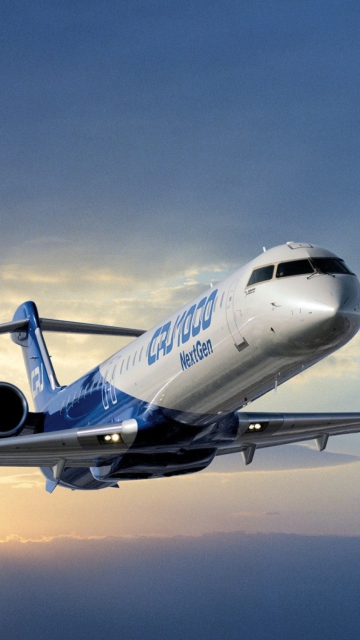 Fondo de pantalla Bombardier Crj 1000 Aircraft 360x640