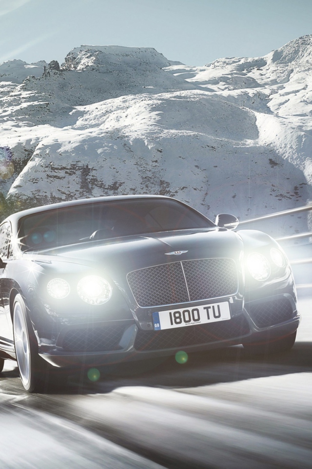 Das Bentley Continental GT Wallpaper 640x960