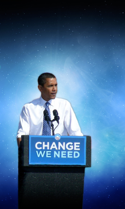 Das USA President Barack Obama Wallpaper 480x800