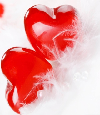 Red Hearts Background for Nokia C7