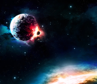 Planet Collision - Fondos de pantalla gratis para 1024x1024