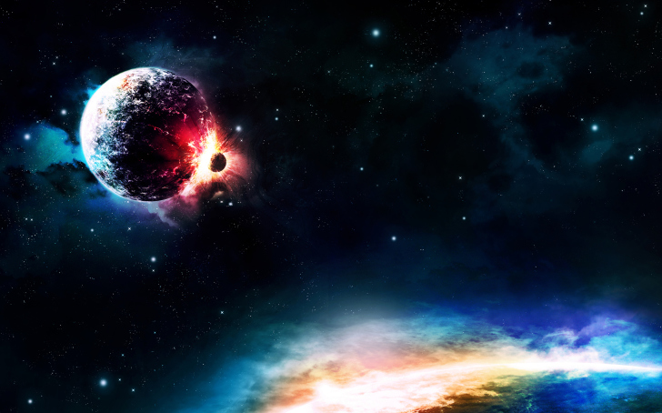 Fondo de pantalla Planet Collision