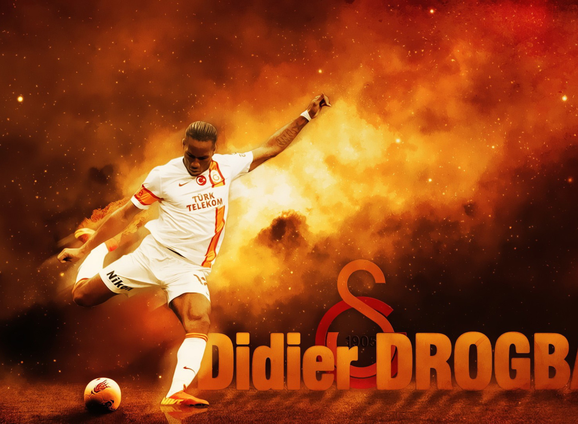 Обои Didier Drogba 1920x1408
