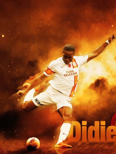 Fondo de pantalla Didier Drogba 480x640