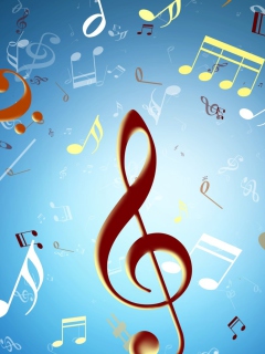 Обои Music Symbols 240x320