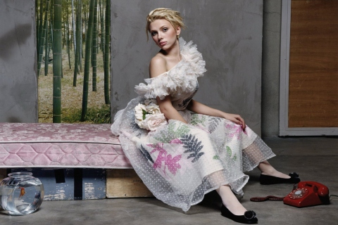 Das Scarlett Johansson Wallpaper 480x320
