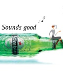 Fondo de pantalla Heineken, Sounds good 128x160