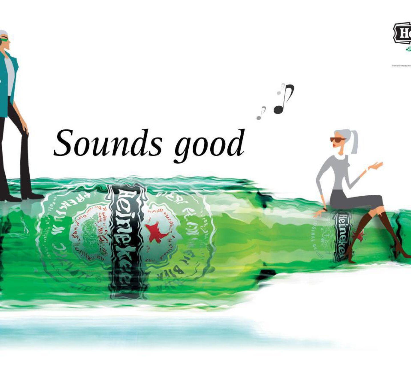 Обои Heineken, Sounds good 1440x1280