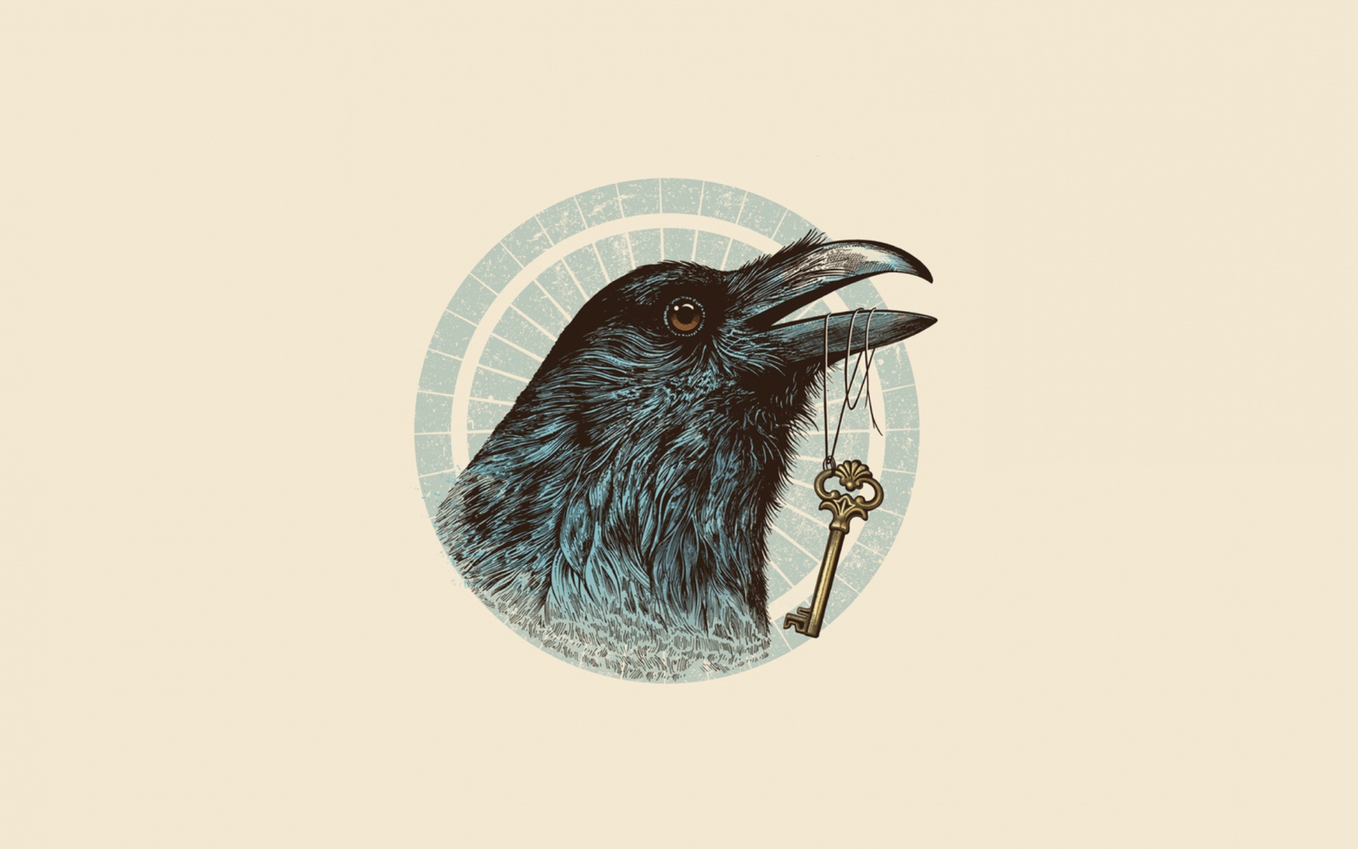 Sfondi Raven Drawing 1920x1200