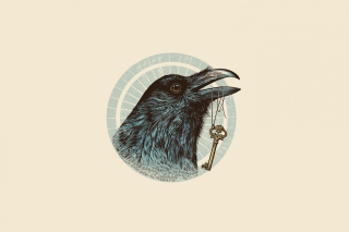 Raven Drawing Background for Android, iPhone and iPad