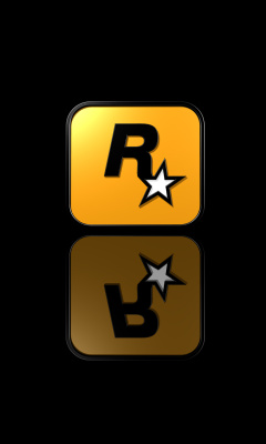 Обои Rockstar Games Logo 240x400