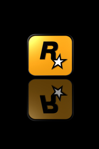 Das Rockstar Games Logo Wallpaper 320x480