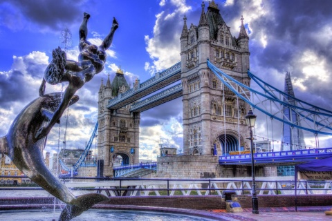 Das Tower Bridge in London Wallpaper 480x320