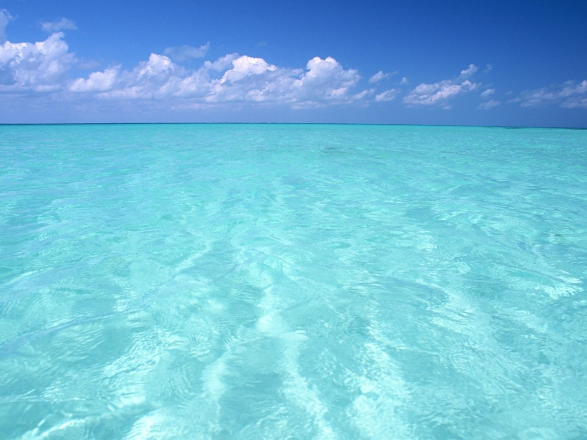 Das Teal Water And Blue Sky Wallpaper 1152x864