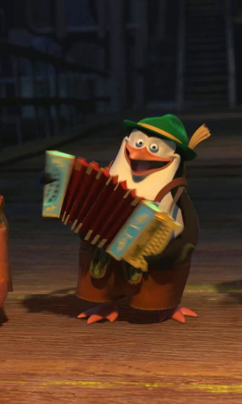 Skipper, Kowalski, and Rico, Penguins of Madagascar screenshot #1 480x800