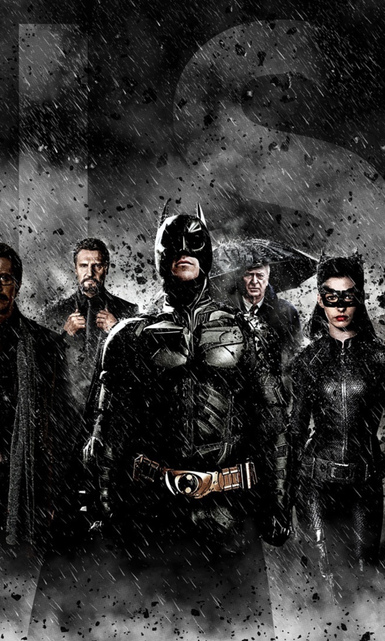 Das Batman - The Dark Knight Rises Wallpaper 768x1280