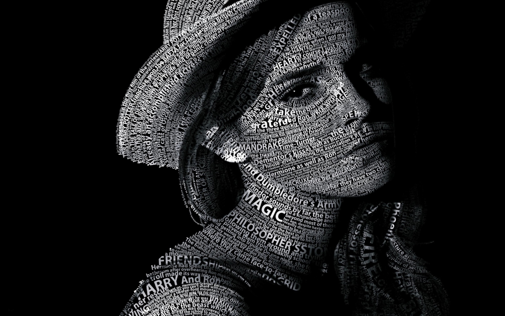 Das Emma Watson Typography Wallpaper 1680x1050