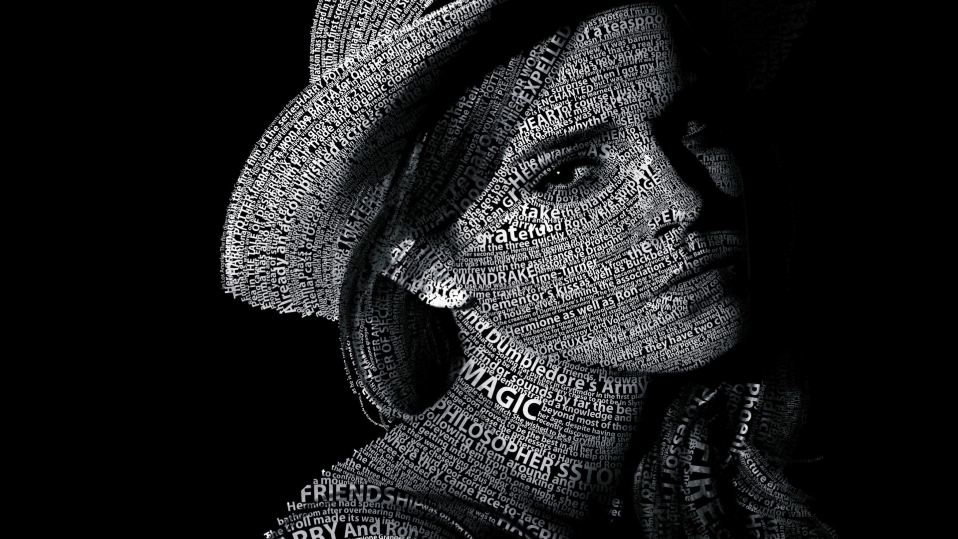 Screenshot №1 pro téma Emma Watson Typography 1920x1080