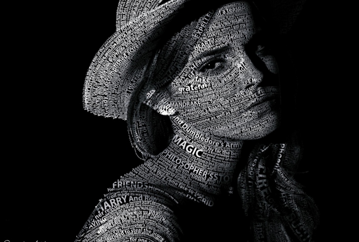 Fondo de pantalla Emma Watson Typography