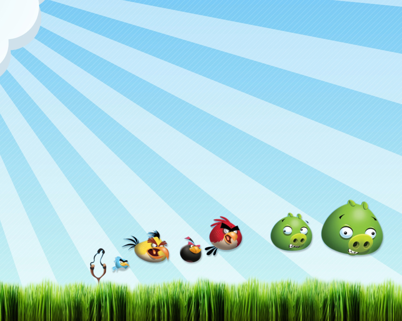 Screenshot №1 pro téma Angry Birds Bad Pigs 1280x1024