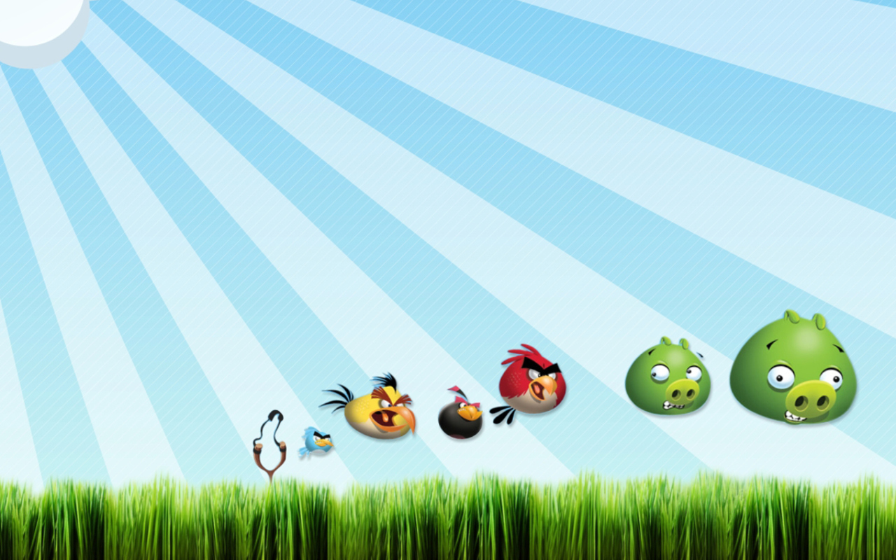 Fondo de pantalla Angry Birds Bad Pigs 1280x800