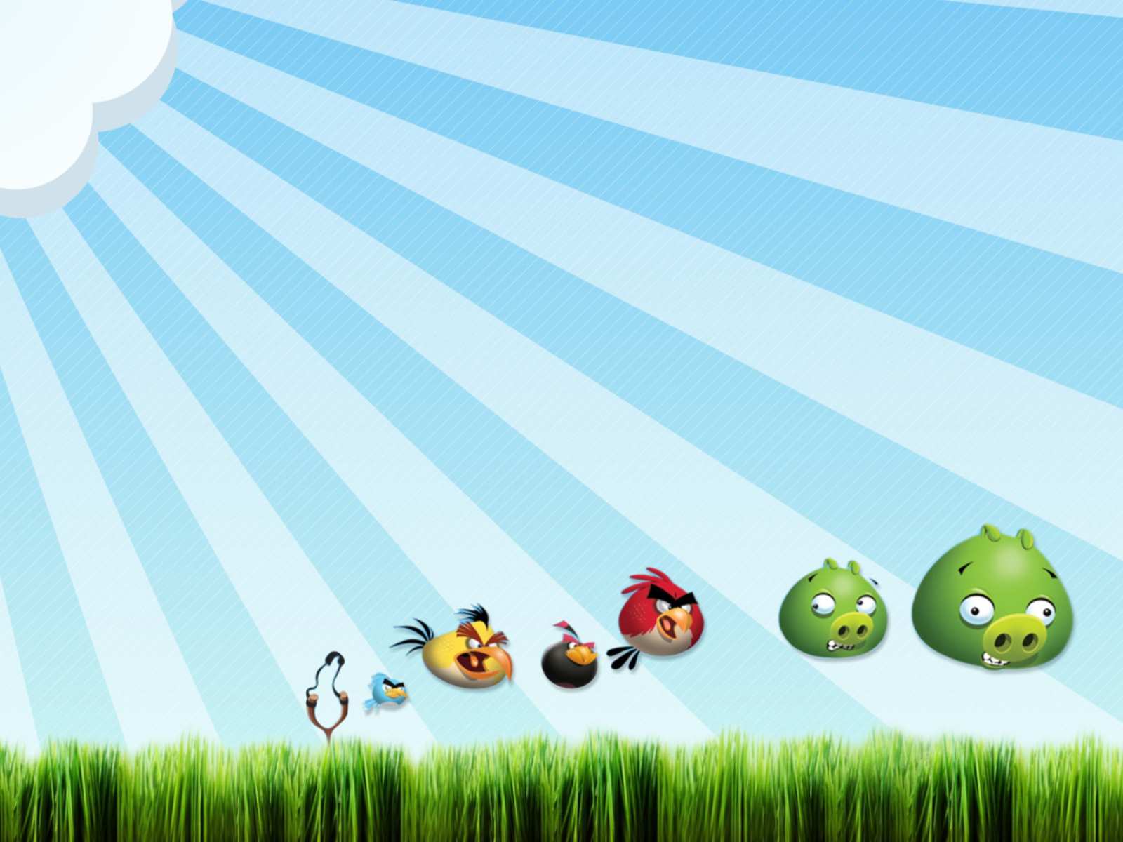 Angry Birds Bad Pigs wallpaper 1600x1200