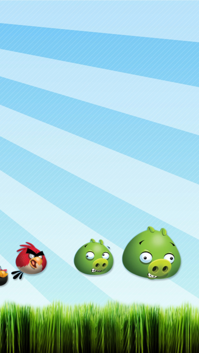 Das Angry Birds Bad Pigs Wallpaper 640x1136