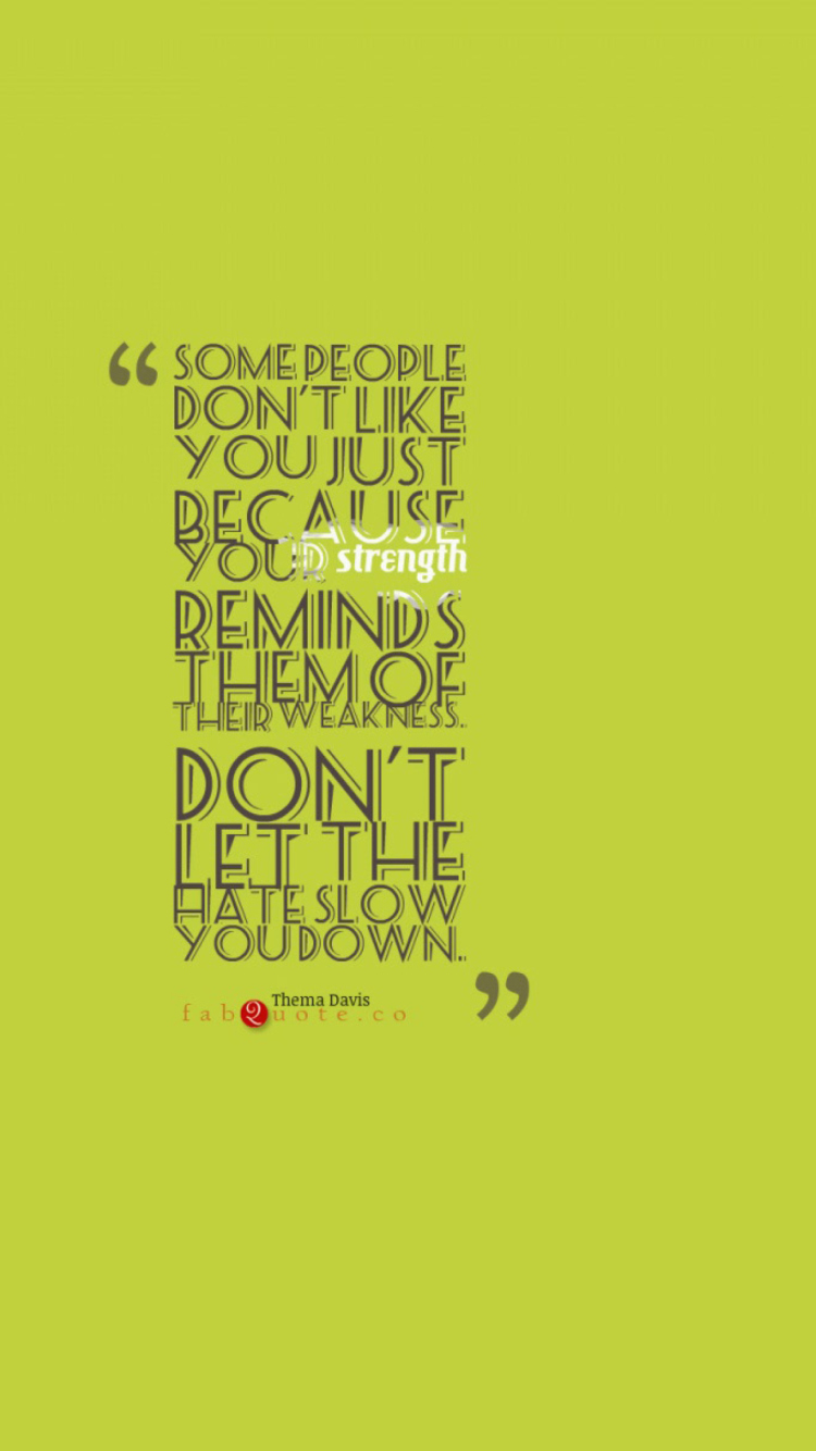 Thema Davis Quote Green screenshot #1 750x1334