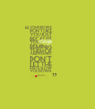 Thema Davis Quote Green Background for 640x960
