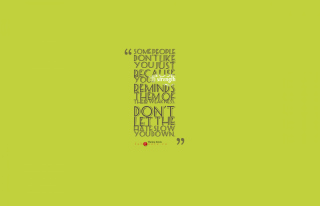 Thema Davis Quote Green Wallpaper for Android, iPhone and iPad
