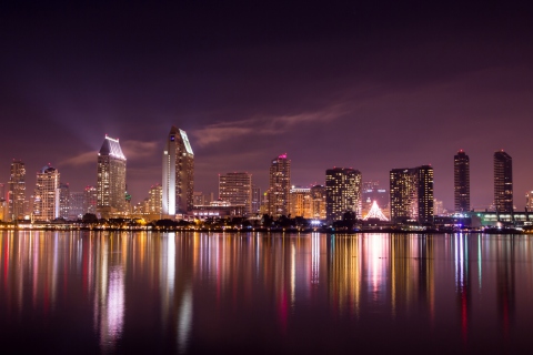 Fondo de pantalla San Diego Skyline 480x320