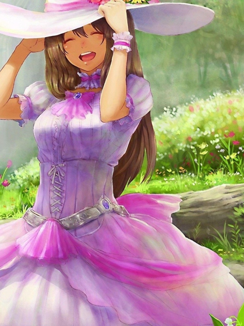 Beautiful Day - Anime Girl screenshot #1 480x640