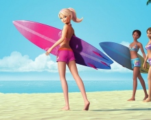 Das Barbie Surfing Wallpaper 220x176