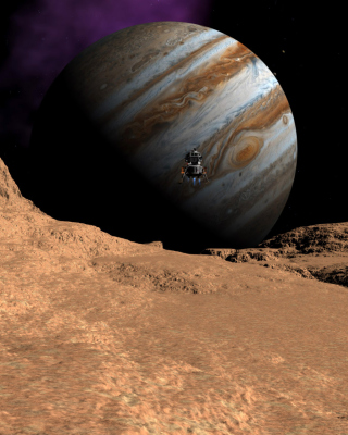 Callisto moon of Jupiter Wallpaper for Nokia C-5 5MP