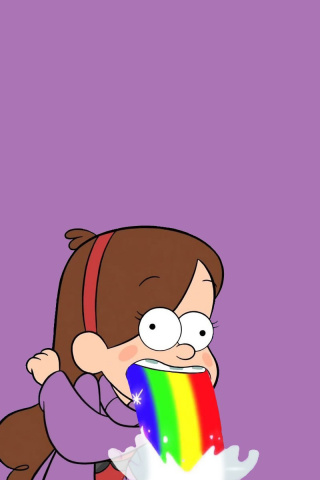 Mabel in Gravity Falls wallpaper 320x480