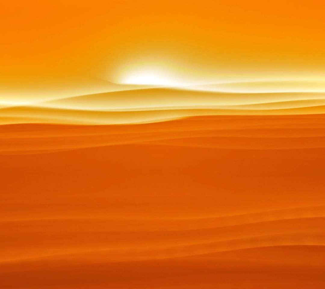Das Orange Sky and Desert Wallpaper 1080x960