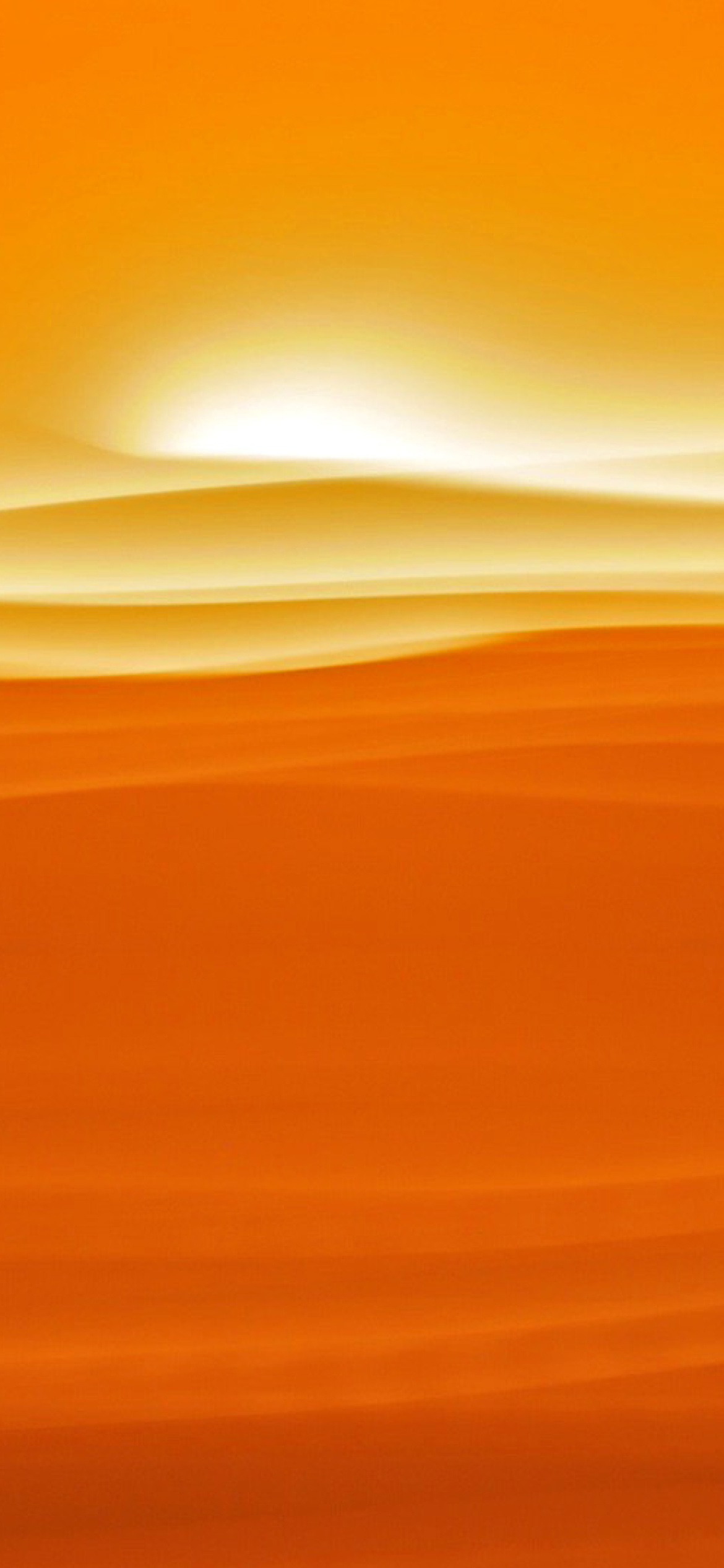 Fondo de pantalla Orange Sky and Desert 1170x2532