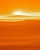Das Orange Sky and Desert Wallpaper 128x160